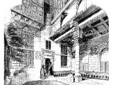 Courtyard in front of a large Egyptian house